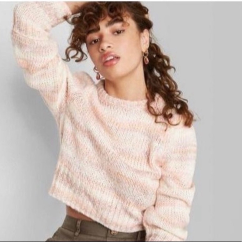 5/$25 WILD FABLE space dye chunky knit sweater